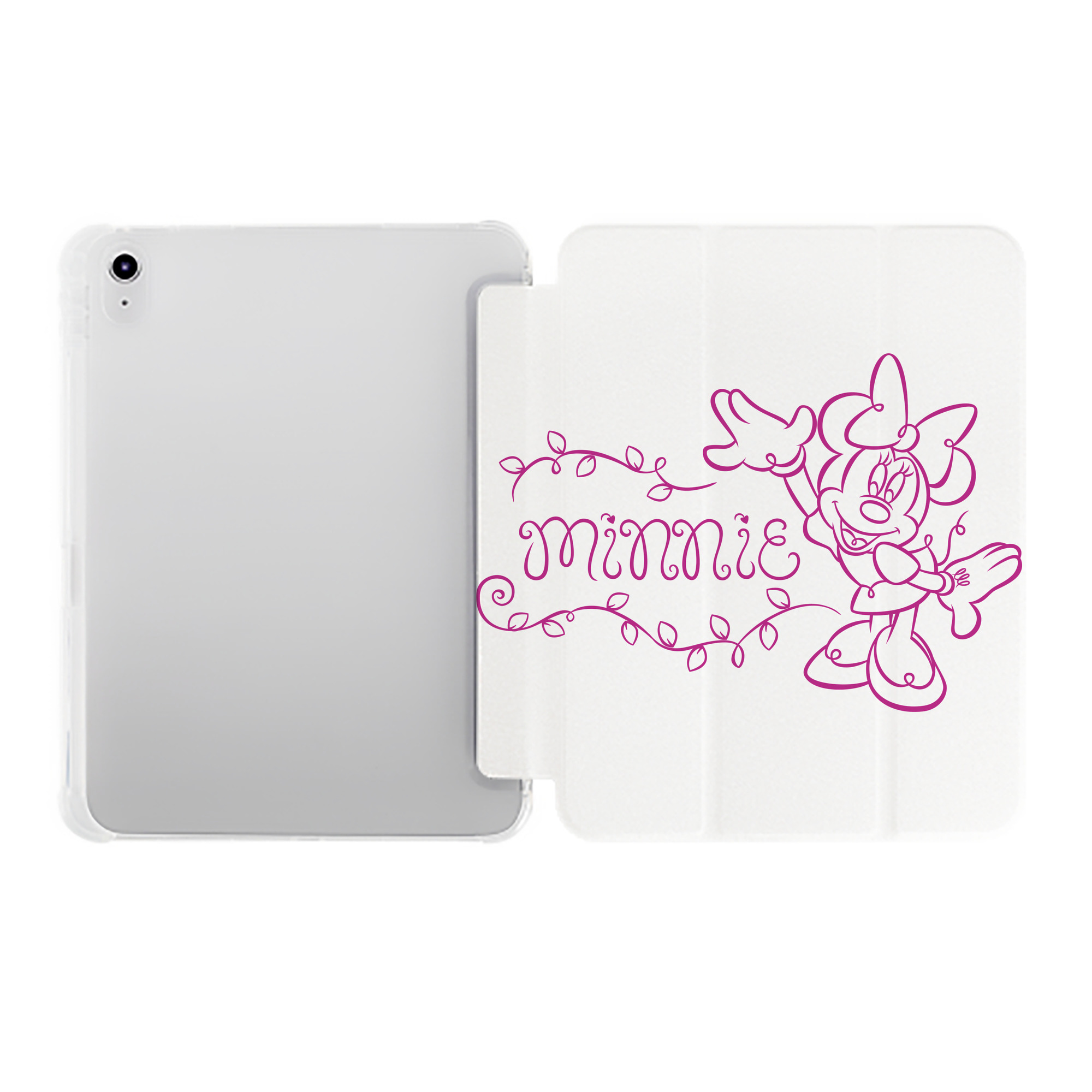 （画像用） ミッキーマウス Mickey Mouse IPad ケース ペン収納付き 三つ折りスタンド PUレザー×シリコン 対応機種9.5/10.5/10.9インチ